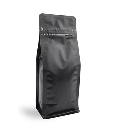 Black Matte Aluminum High Barrier Flat Bottom Pouches